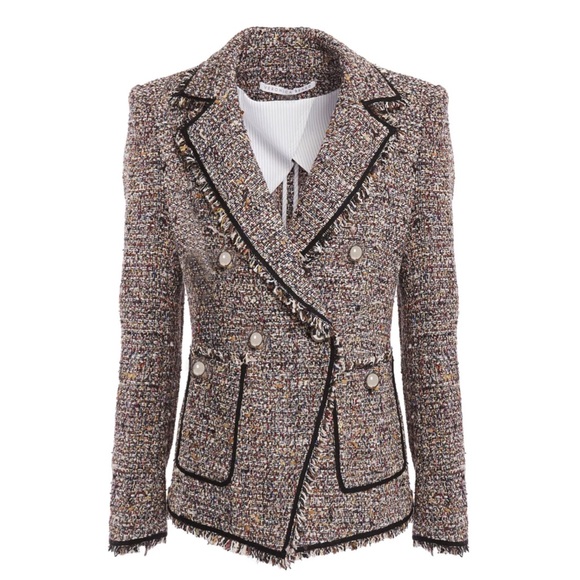 Veronica Beard Jackets & Blazers - Verónica Beard Frayed cotton-blend tweed blazer